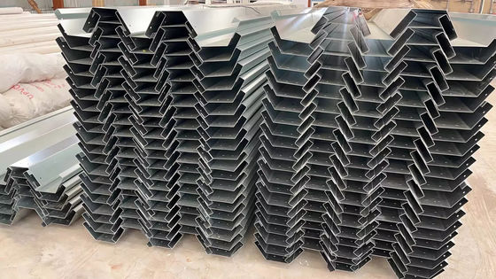 Grondaia per la pioggia in acciaio zincato per serra collegata commerciale 2,0 mm